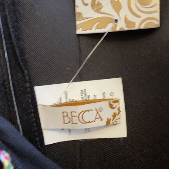 BECCA SWIMWEAR PLUNGE NECKLINE ONE PIECE.  NEW - Picture 8 of 10